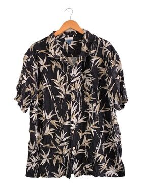 Breakwater | Vintage silk Hawaiian Aloha resort camp shirt short sleeve size XL